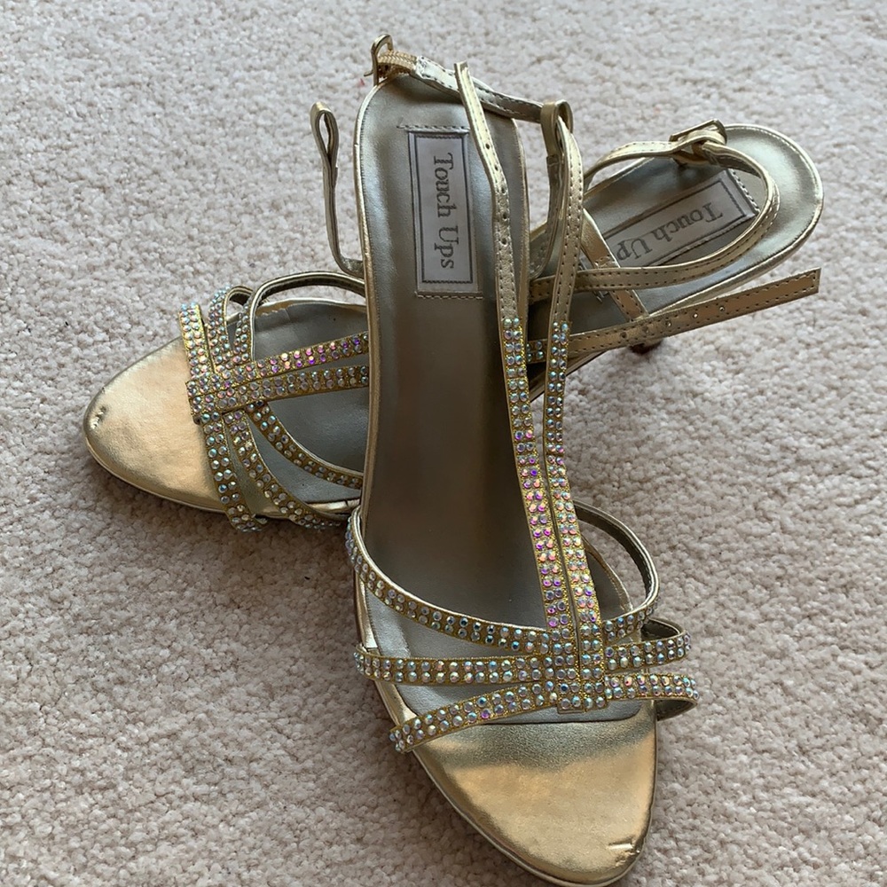 Women’s gold heels